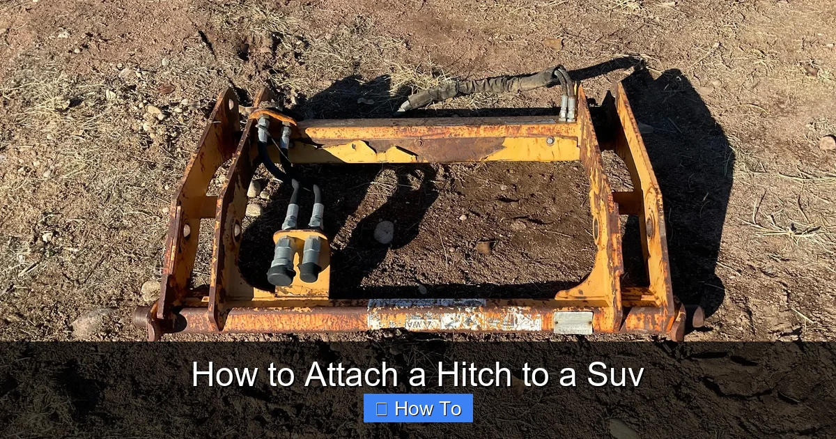 How to Attach a Hitch to a Suv