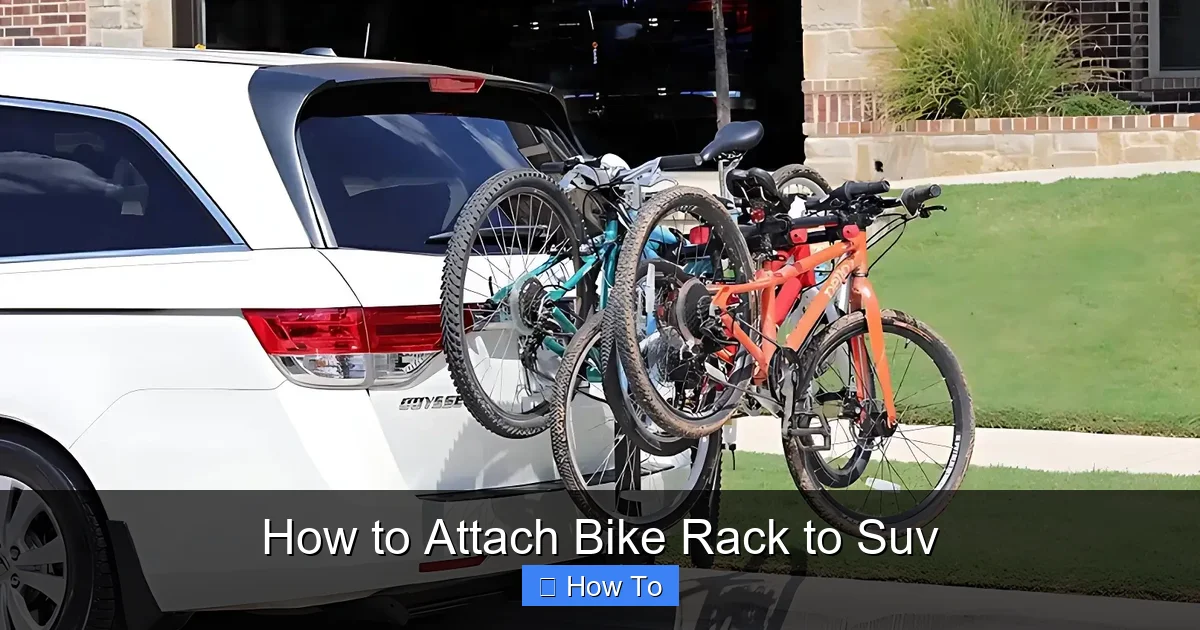 How to Attach Bike Rack to Suv