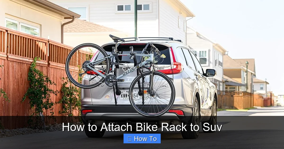 How to Attach Bike Rack to Suv