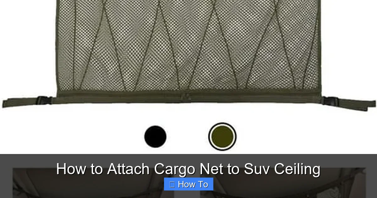 How to Attach Cargo Net to Suv Ceiling