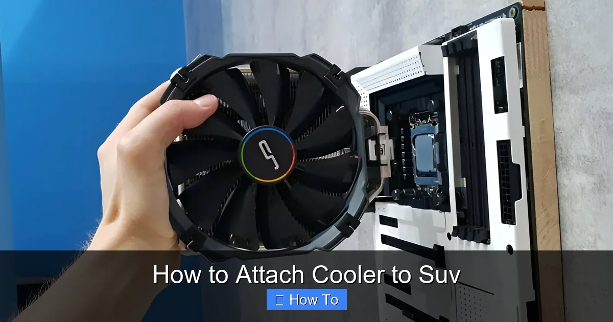 How to Attach Cooler to Suv