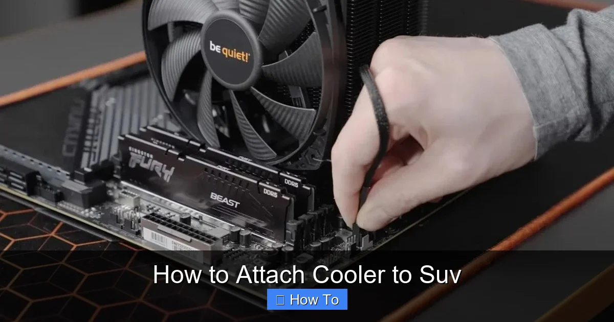 How to Attach Cooler to Suv