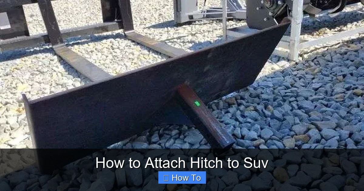 How to Attach Hitch to Suv