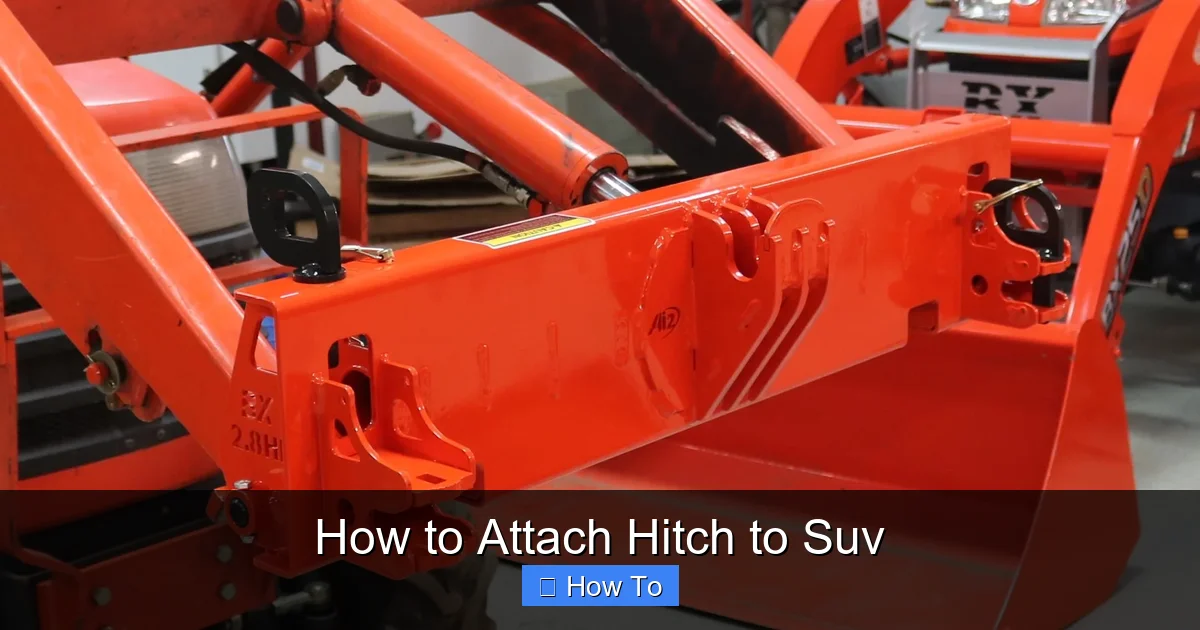 How to Attach Hitch to Suv
