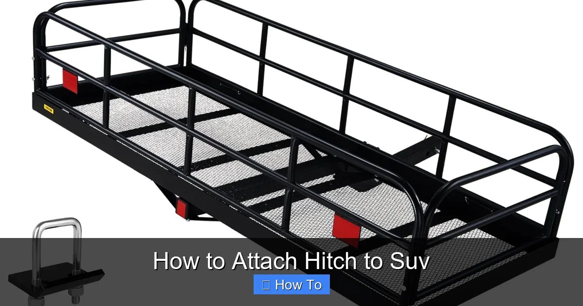 How to Attach Hitch to Suv