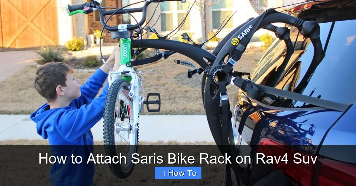 How to Attach Saris Bike Rack on Rav4 Suv
