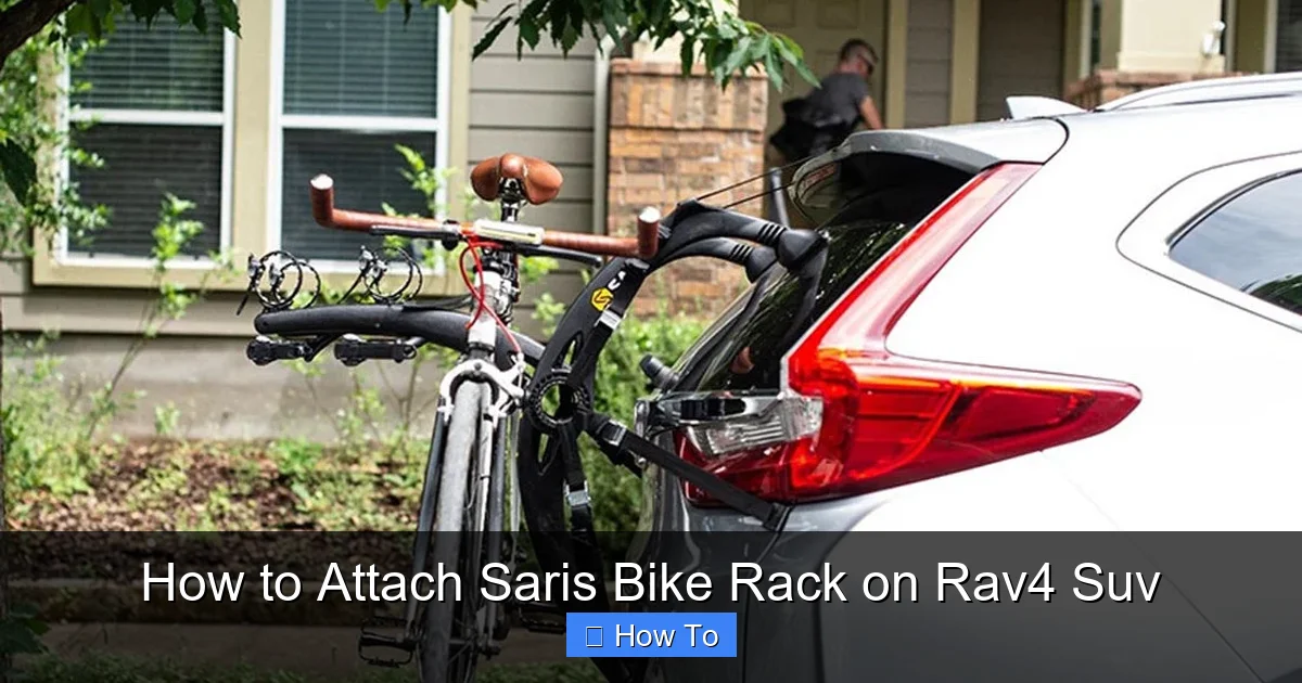 How to Attach Saris Bike Rack on Rav4 Suv