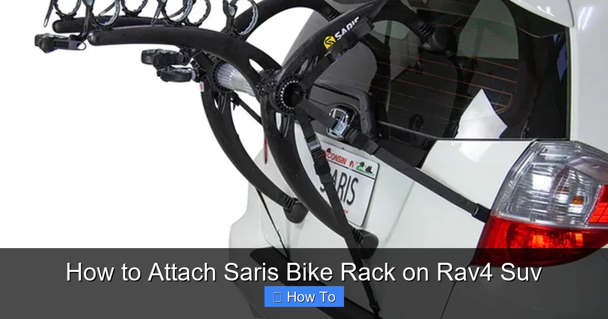 How to Attach Saris Bike Rack on Rav4 Suv