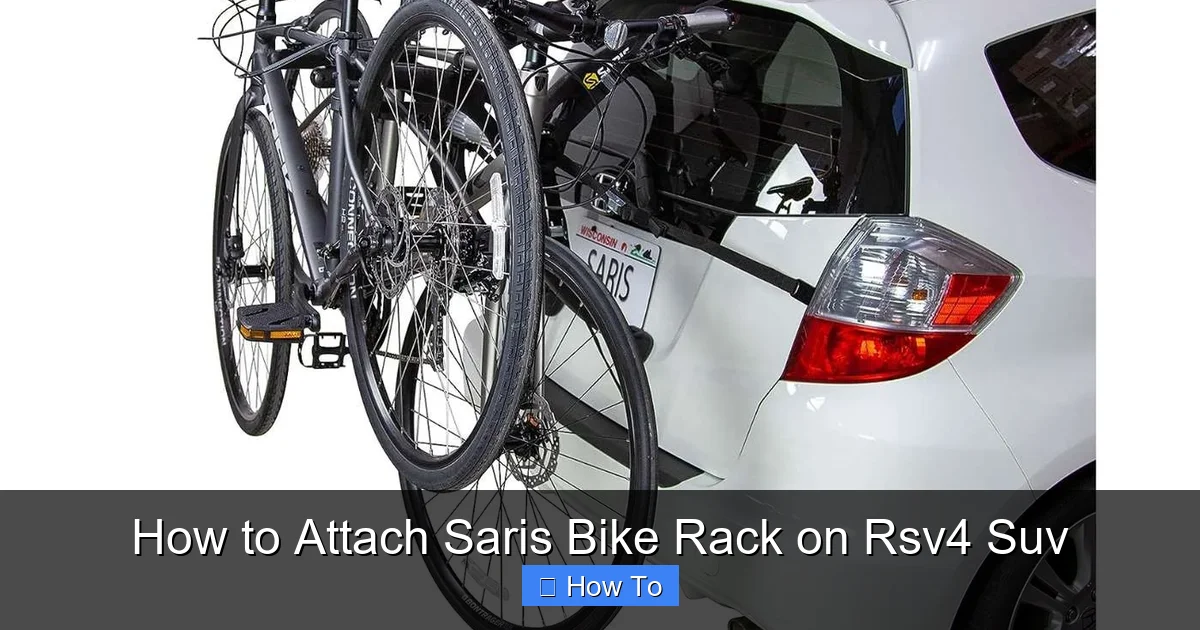 How to Attach Saris Bike Rack on Rsv4 Suv