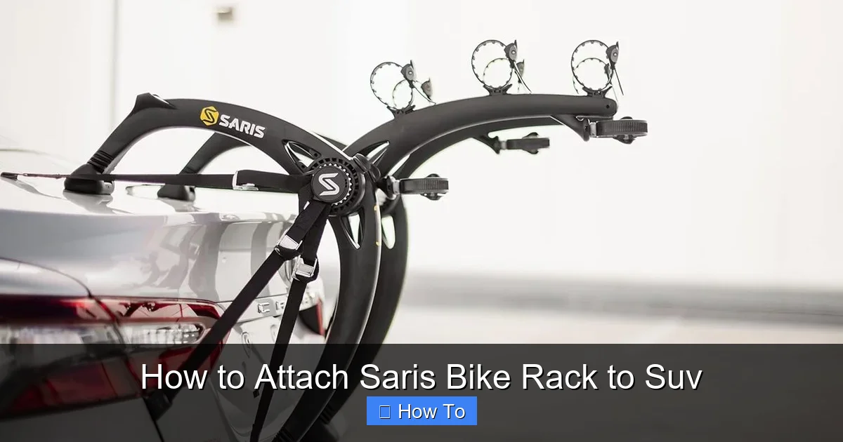 How to Attach Saris Bike Rack to Suv