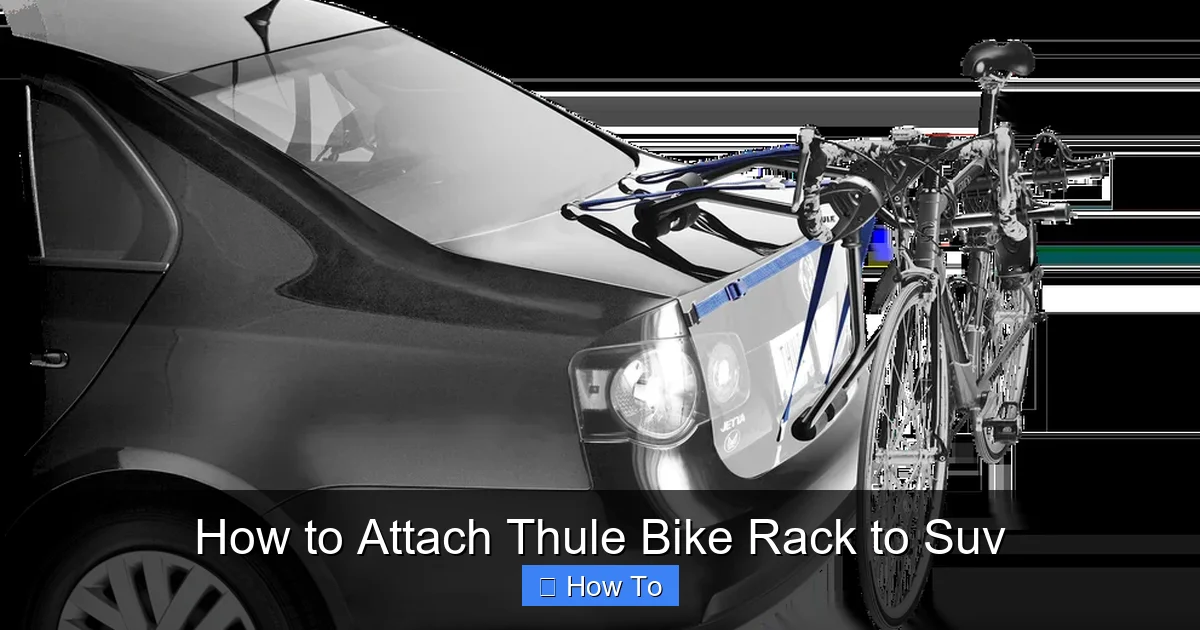 How to Attach Thule Bike Rack to Suv