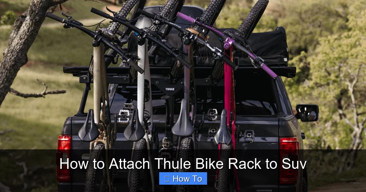How to Attach Thule Bike Rack to Suv