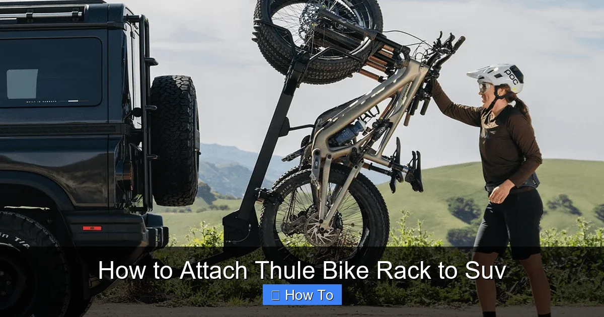 How to Attach Thule Bike Rack to Suv