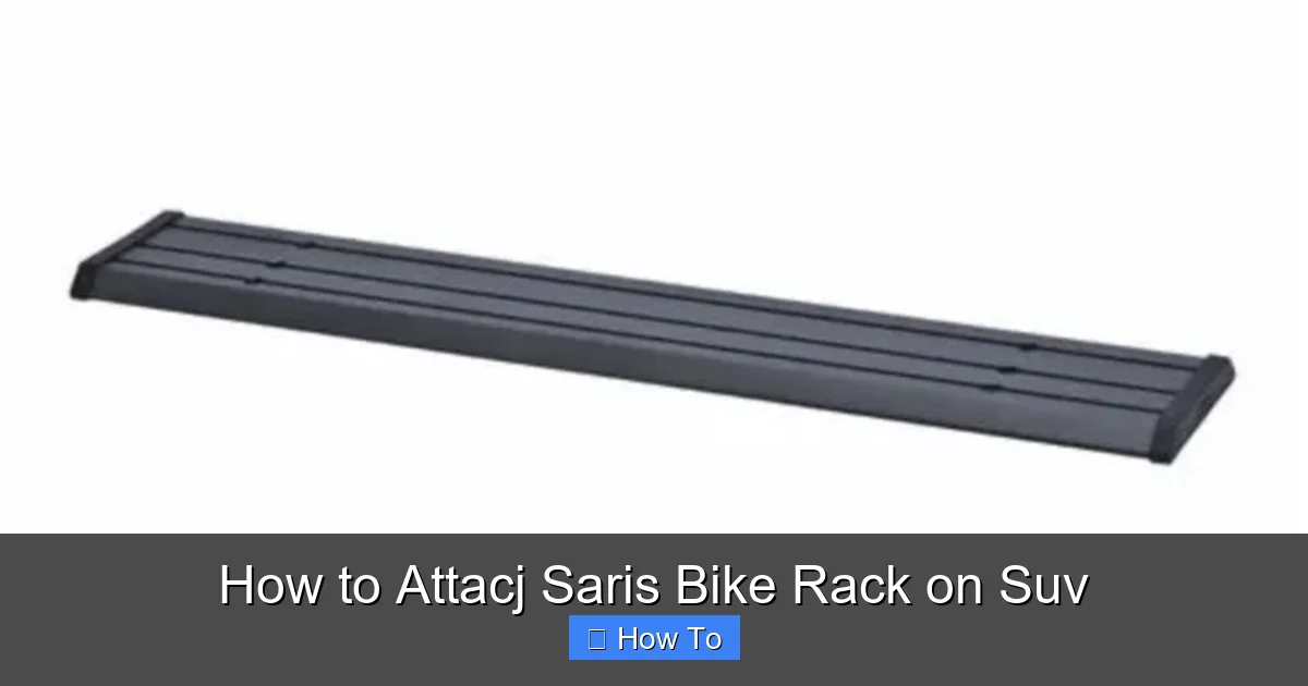How to Attacj Saris Bike Rack on Suv