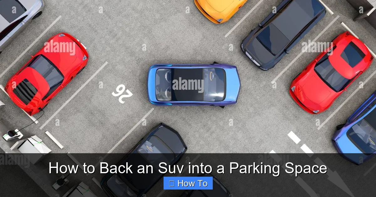 How to Back an Suv into a Parking Space