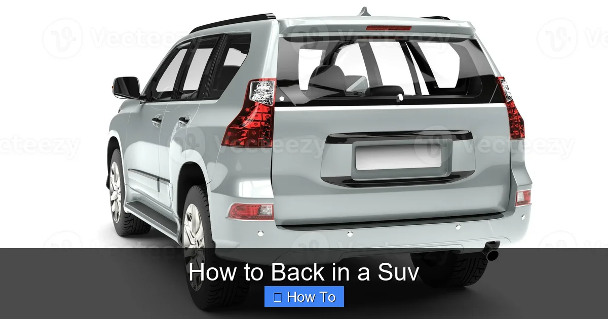 How to Back in a Suv