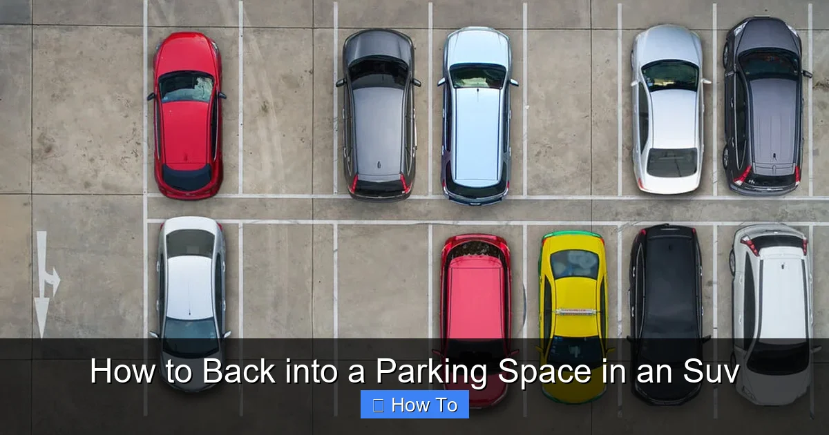 How to Back into a Parking Space in an Suv