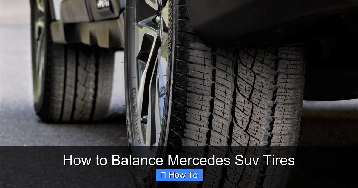 How to Balance Mercedes Suv Tires