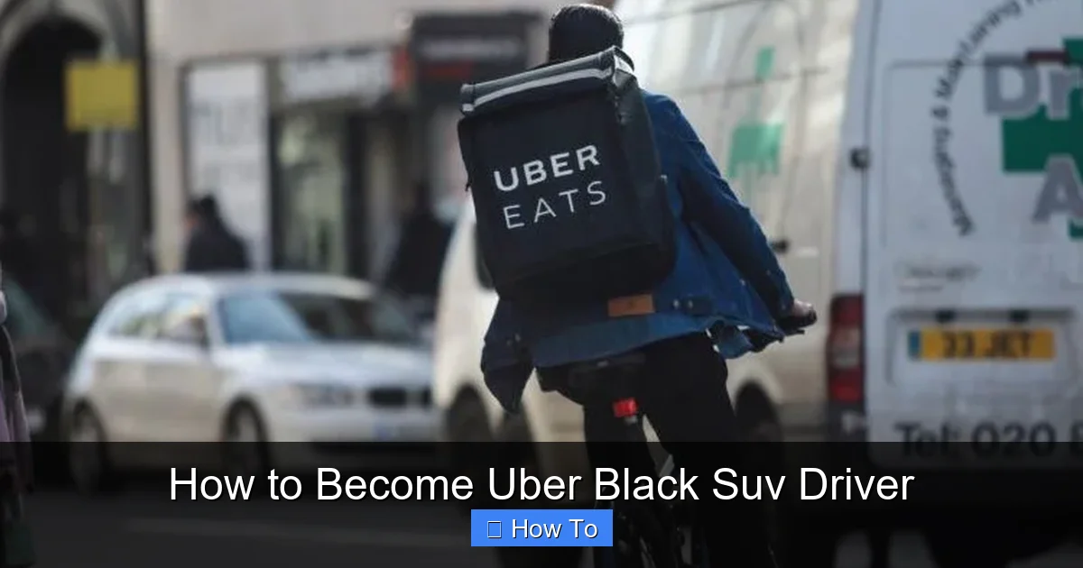 How to Become Uber Black Suv Driver