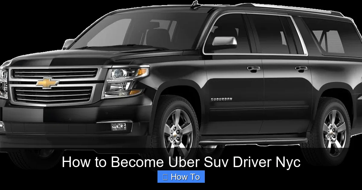How to Become Uber Suv Driver Nyc