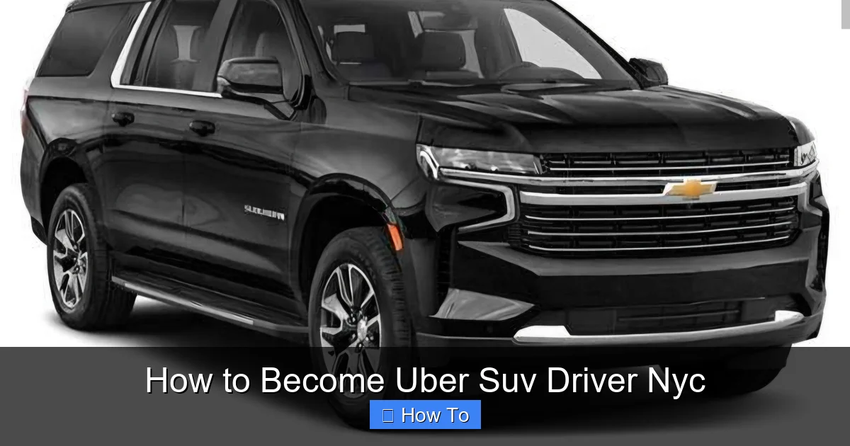 How to Become Uber Suv Driver Nyc