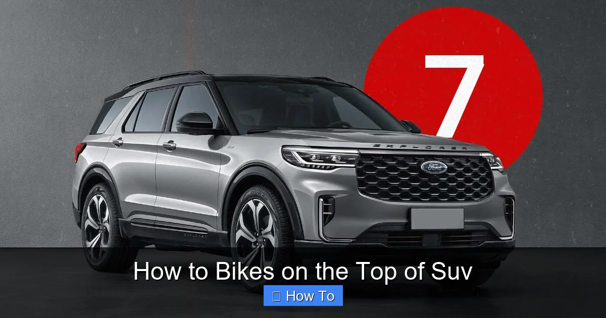 How to Bikes on the Top of Suv