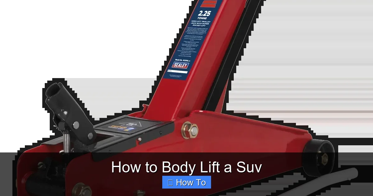 How to Body Lift a Suv