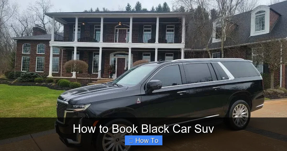 How to Book Black Car Suv