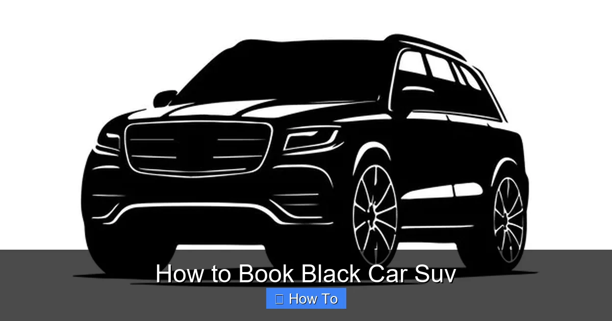 How to Book Black Car Suv