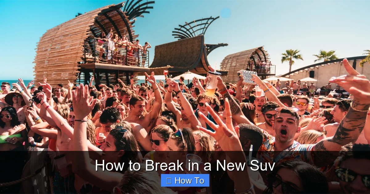 How to Break in a New Suv