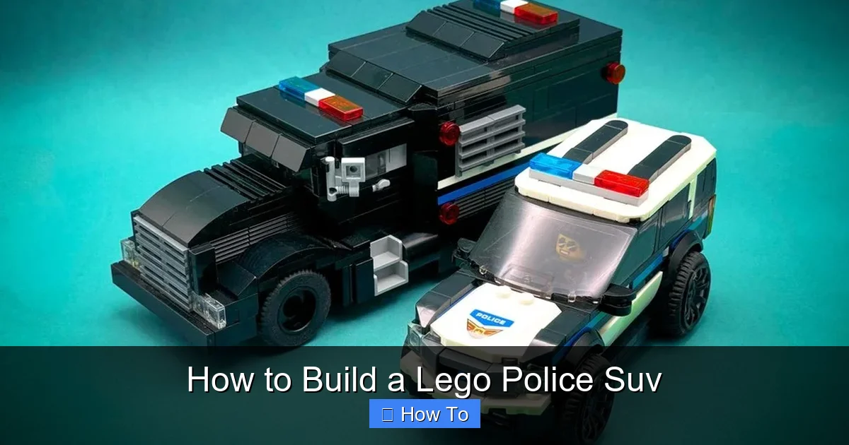 How to Build a Lego Police Suv