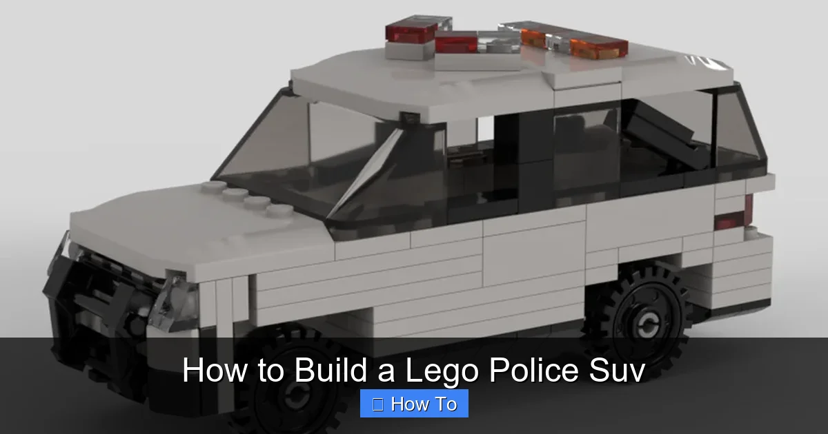 How to Build a Lego Police Suv
