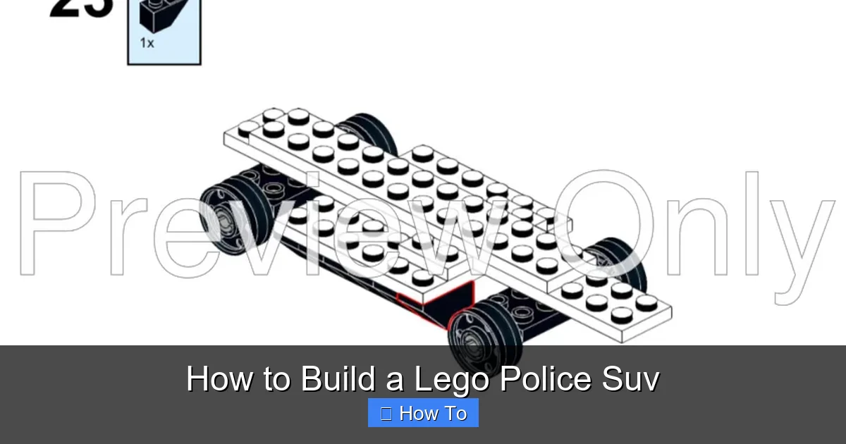 How to Build a Lego Police Suv