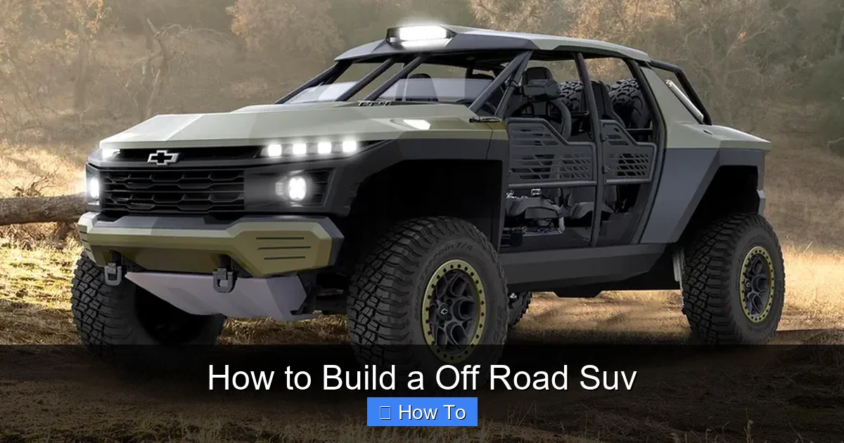 How to Build a Off Road Suv