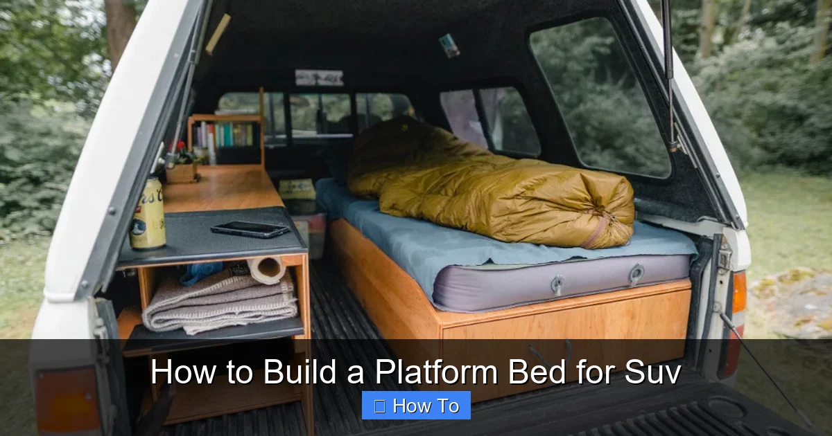 How to Build a Platform Bed for Suv