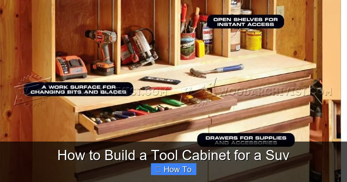 How to Build a Tool Cabinet for a Suv