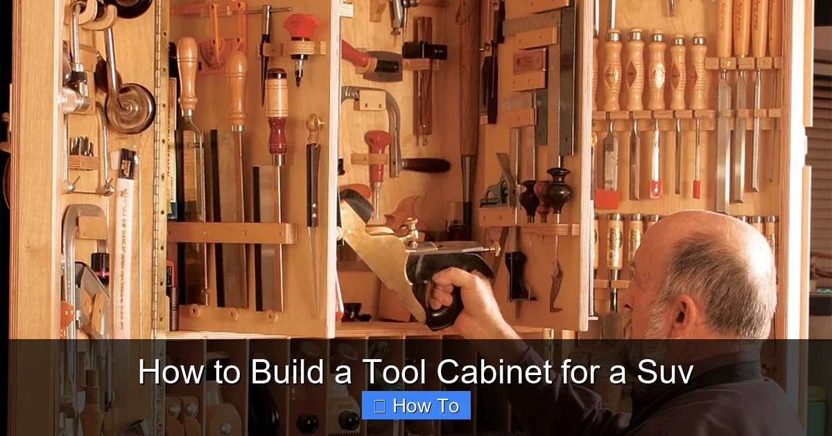 How to Build a Tool Cabinet for a Suv