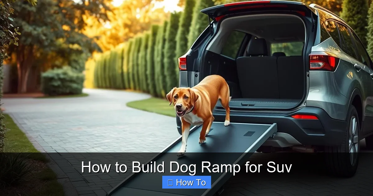 How to Build Dog Ramp for Suv