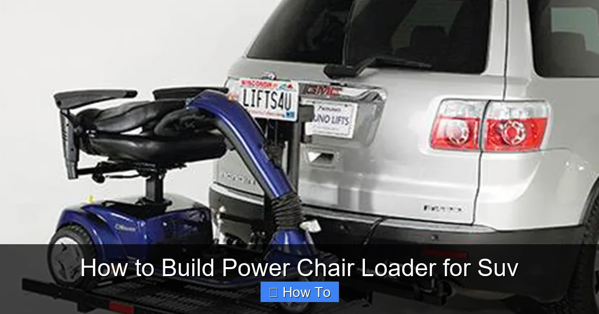 How to Build Power Chair Loader for Suv