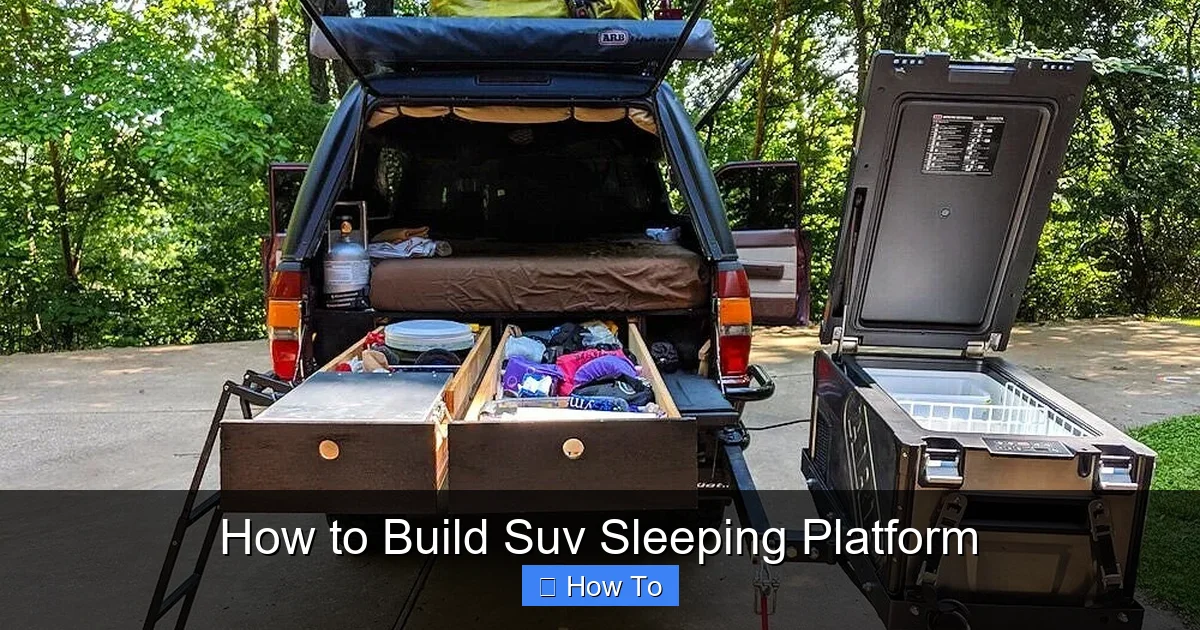 How to Build Suv Sleeping Platform