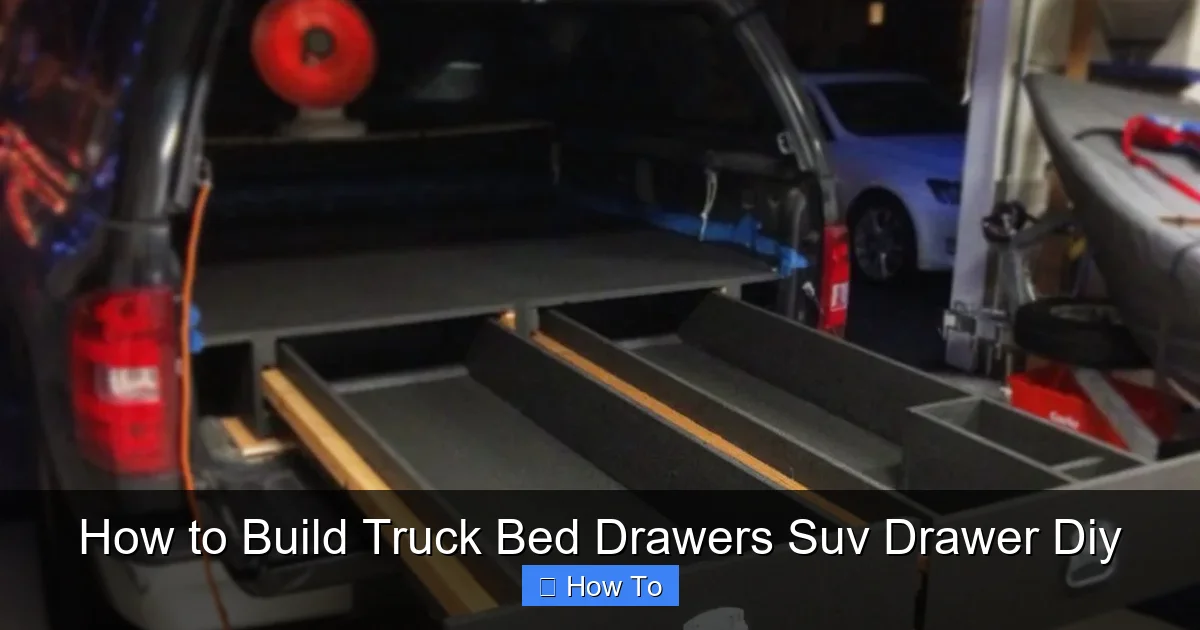 How to Build Truck Bed Drawers Suv Drawer Diy