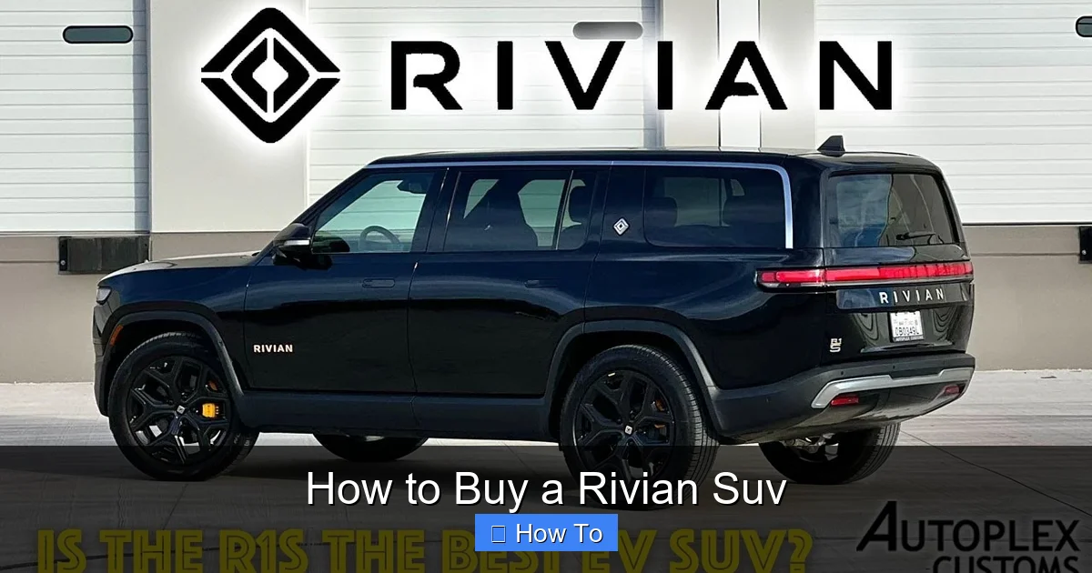 How to Buy a Rivian Suv