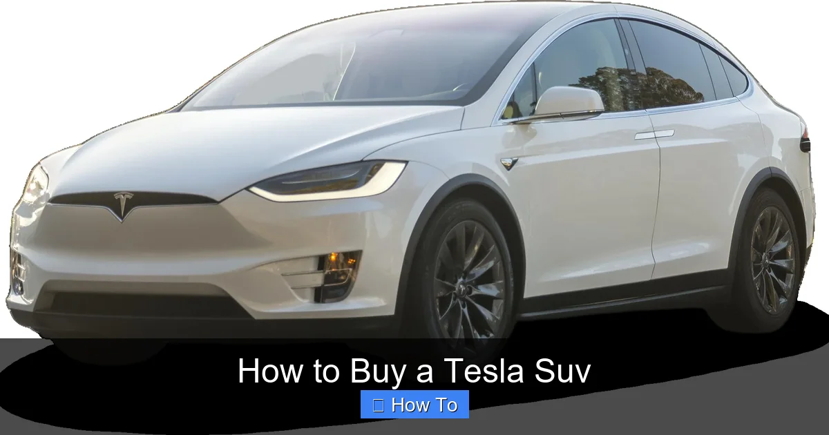 How to Buy a Tesla Suv