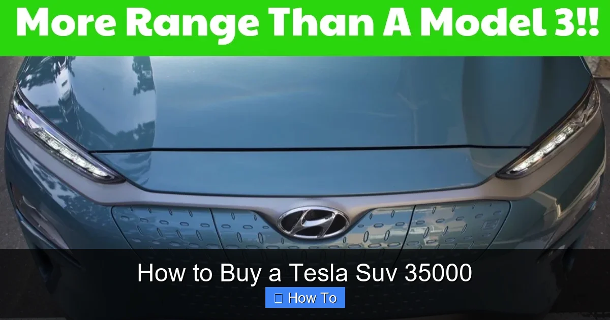 How to Buy a Tesla Suv 35000