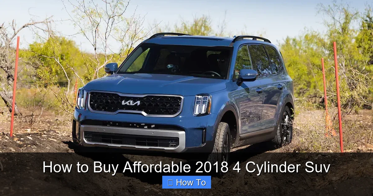 How to Buy Affordable 2018 4 Cylinder Suv