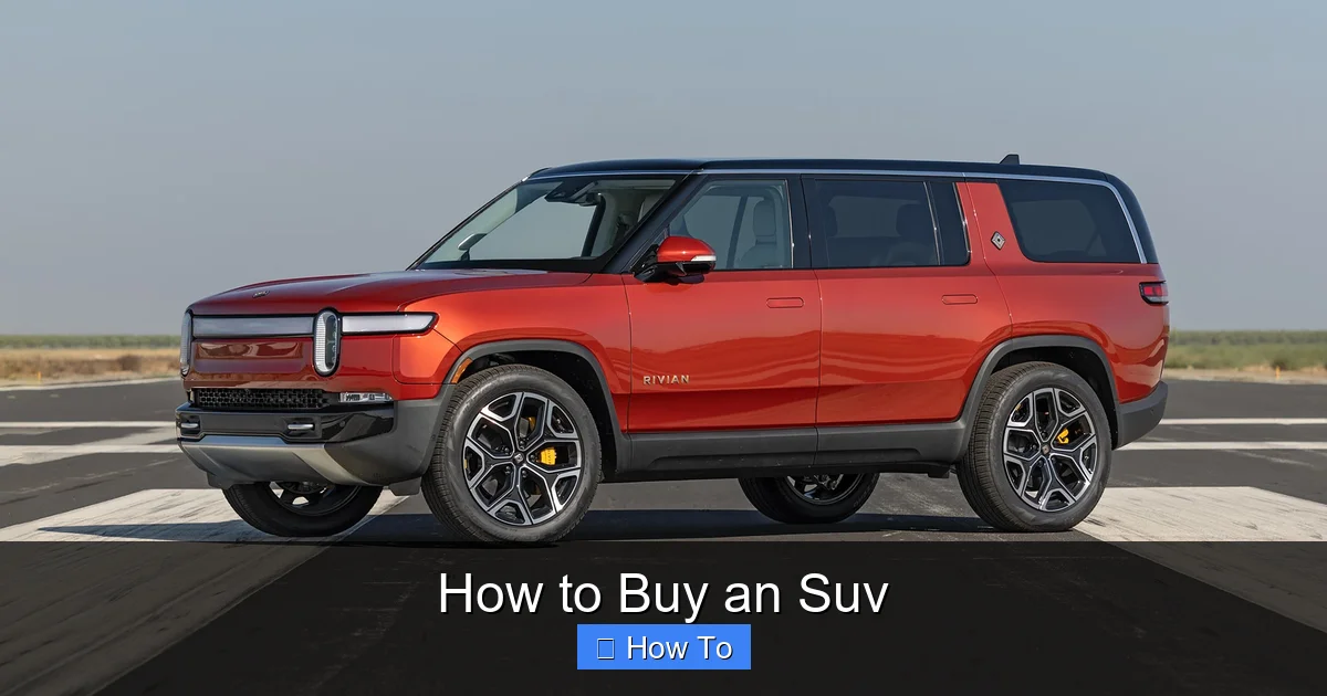 How to Buy an Suv