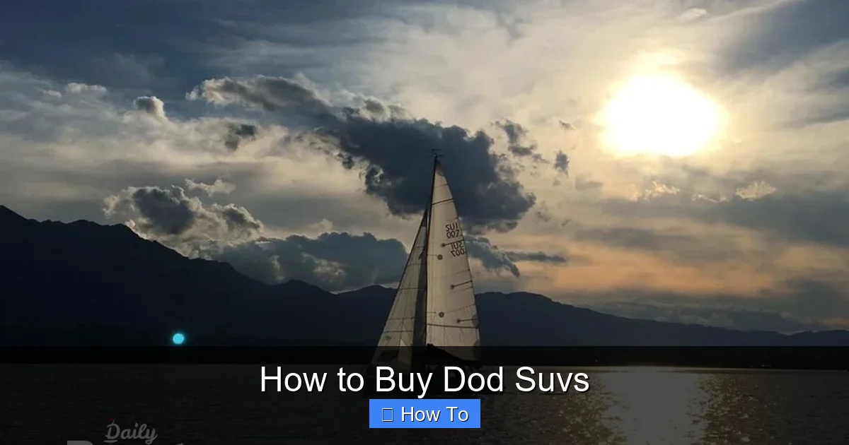 How to Buy Dod Suvs
