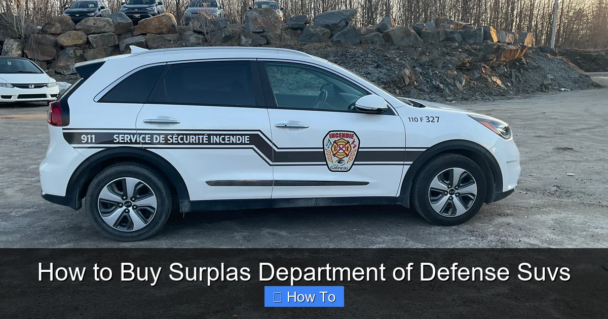 How to Buy Surplas Department of Defense Suvs