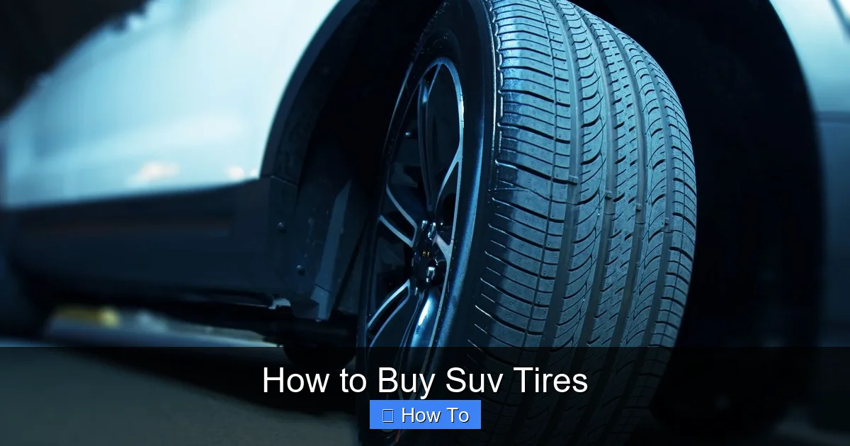 How to Buy Suv Tires