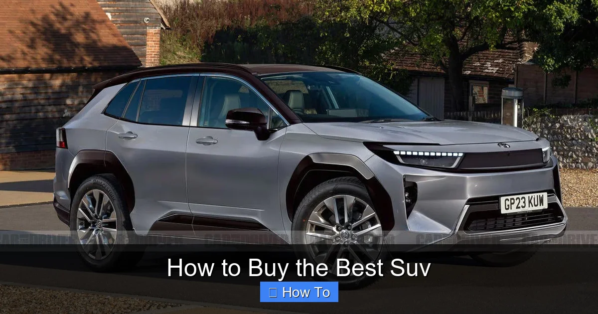 How to Buy the Best Suv